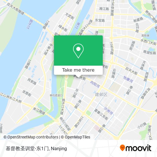 基督教圣训堂-东1门 map