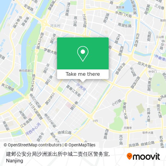 建邺公安分局沙洲派出所中城二责任区警务室 map