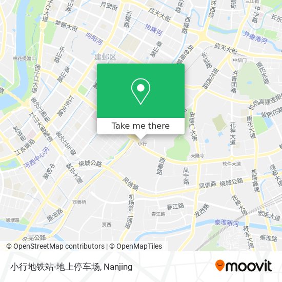小行地铁站-地上停车场 map
