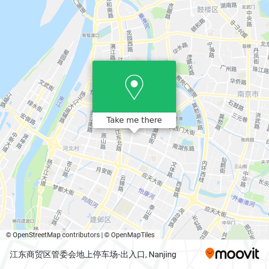 江东商贸区管委会地上停车场-出入口 map