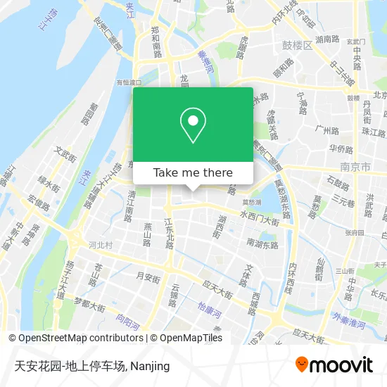 天安花园-地上停车场 map