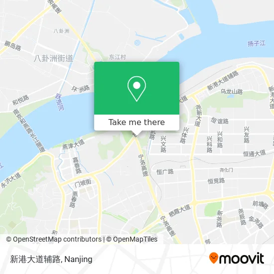 新港大道辅路 map