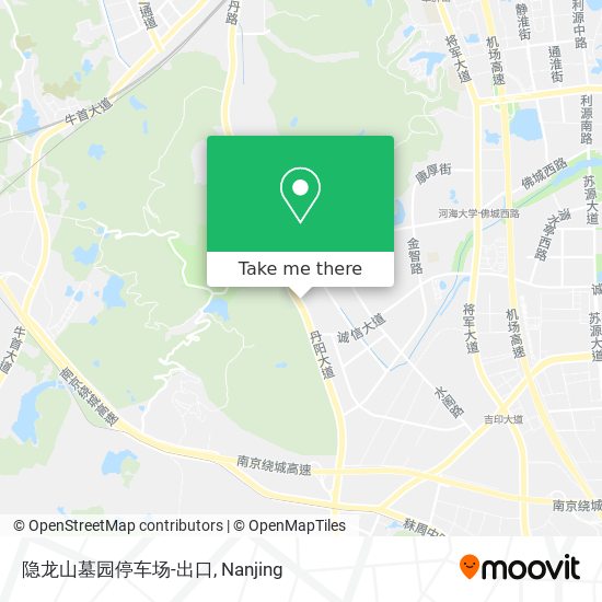 隐龙山墓园停车场-出口 map