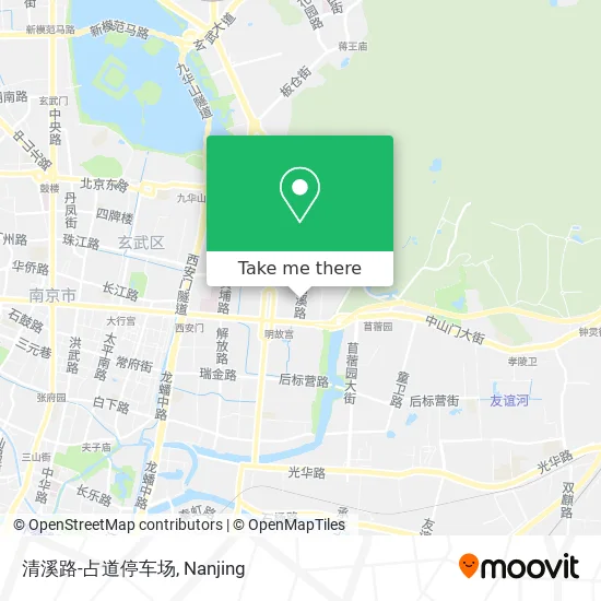 清溪路-占道停车场 map