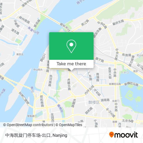 中海凯旋门停车场-出口 map