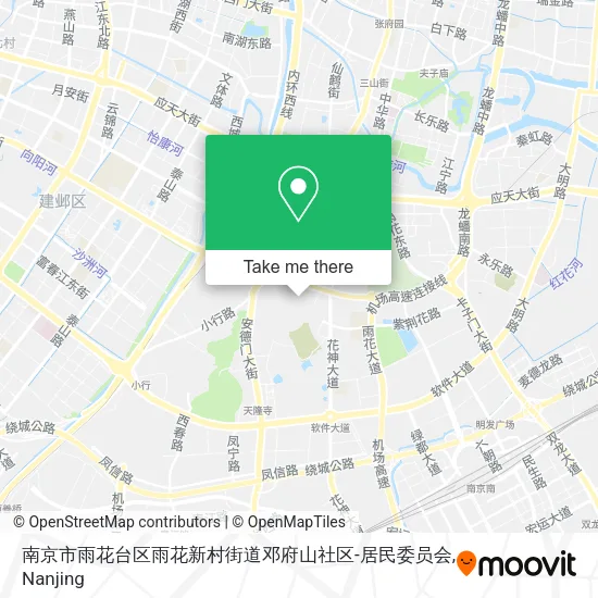 南京市雨花台区雨花新村街道邓府山社区-居民委员会 map