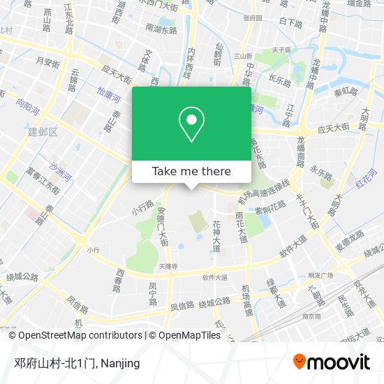 邓府山村-北1门 map