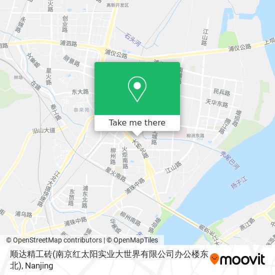 顺达精工砖(南京红太阳实业大世界有限公司办公楼东北) map