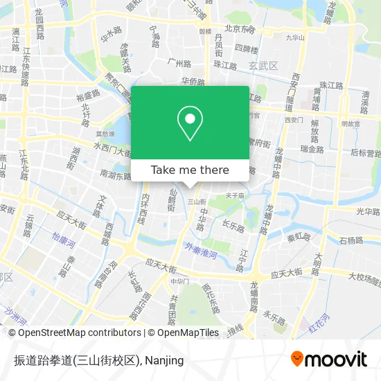 振道跆拳道(三山街校区) map