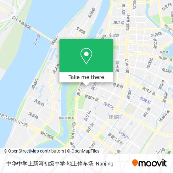 中华中学上新河初级中学-地上停车场 map
