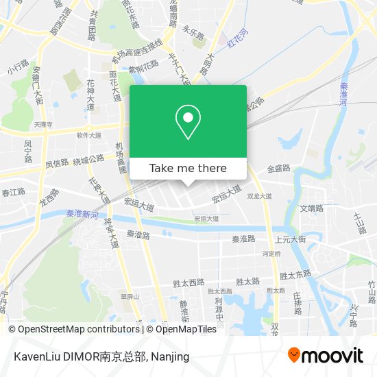 KavenLiu DIMOR南京总部 map