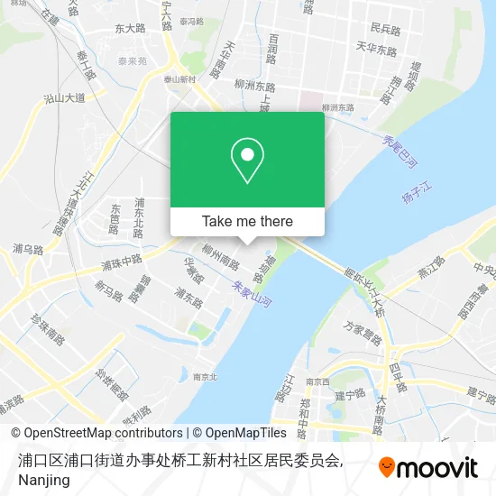 浦口区浦口街道办事处桥工新村社区居民委员会 map