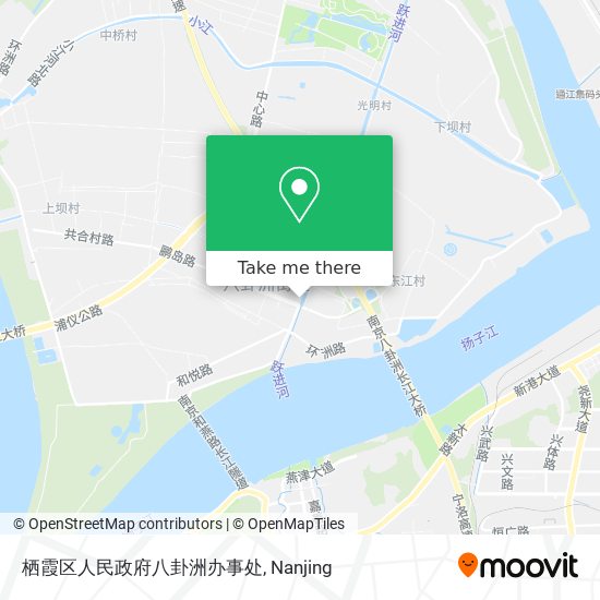 栖霞区人民政府八卦洲办事处 map