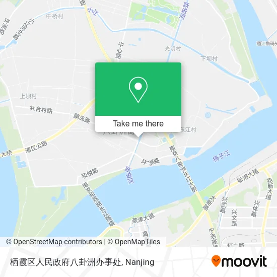 栖霞区人民政府八卦洲办事处 map