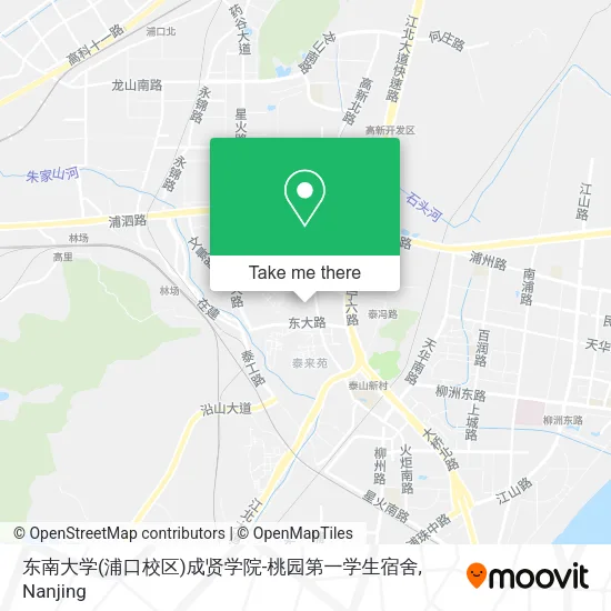 东南大学(浦口校区)成贤学院-桃园第一学生宿舍 map
