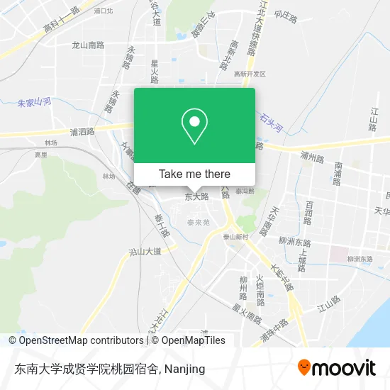 东南大学成贤学院桃园宿舍 map