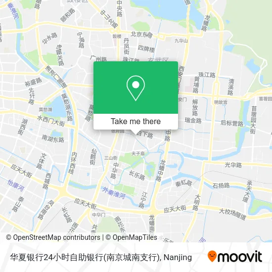 华夏银行24小时自助银行(南京城南支行) map