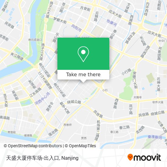天盛大厦停车场-出入口 map