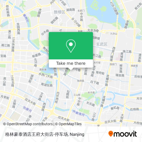 格林豪泰酒店王府大街店-停车场 map