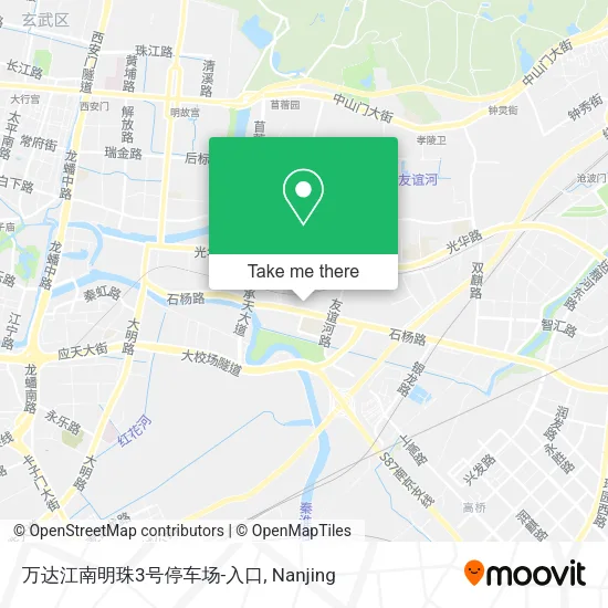 万达江南明珠3号停车场-入口 map