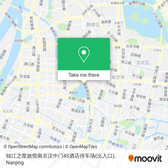 锦江之星旅馆南京汉中门4S酒店停车场(出入口) map