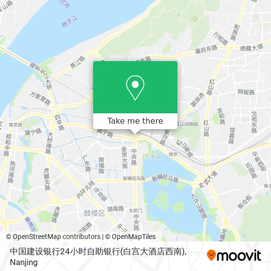 中国建设银行24小时自助银行(白宫大酒店西南) map