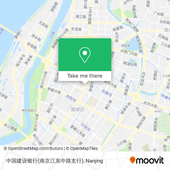 中国建设银行(南京江东中路支行) map