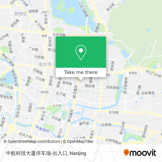 中航科技大厦停车场-出入口 map