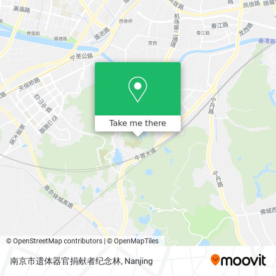 南京市遗体器官捐献者纪念林 map