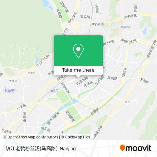 镇江老鸭粉丝汤(马高路) map