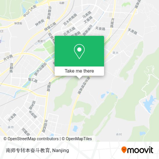 南师专转本奋斗教育 map