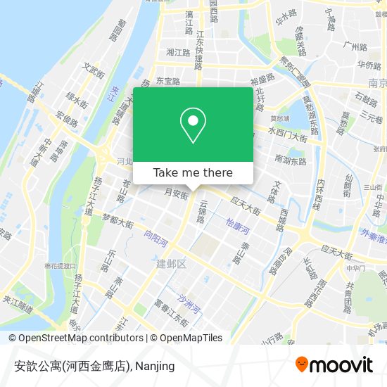 安歆公寓(河西金鹰店) map