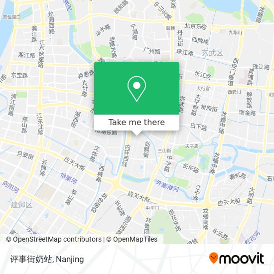评事街奶站 map