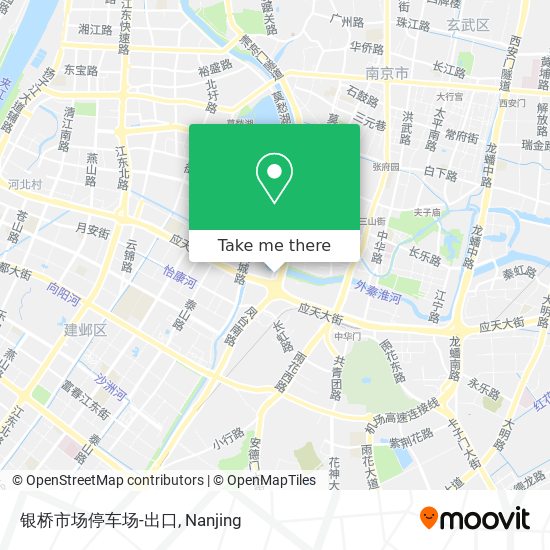 银桥市场停车场-出口 map