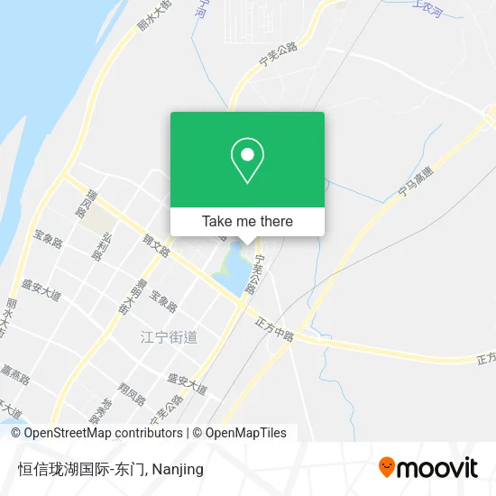 恒信珑湖国际-东门 map