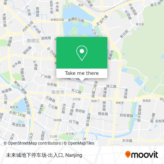 未来城地下停车场-出入口 map
