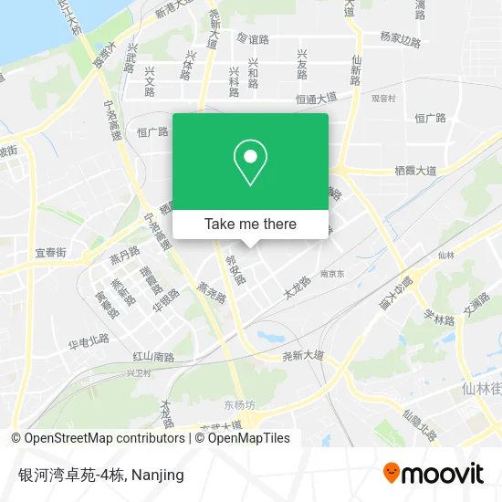 银河湾卓苑-4栋 map