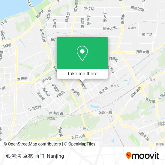 银河湾·卓苑-西门 map