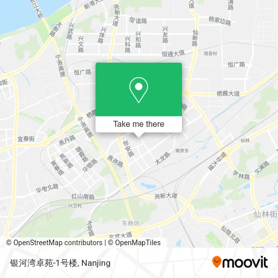 银河湾卓苑-1号楼 map