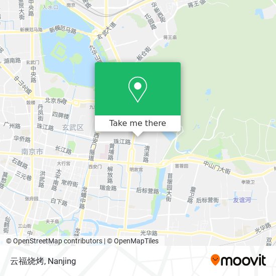 云福烧烤 map