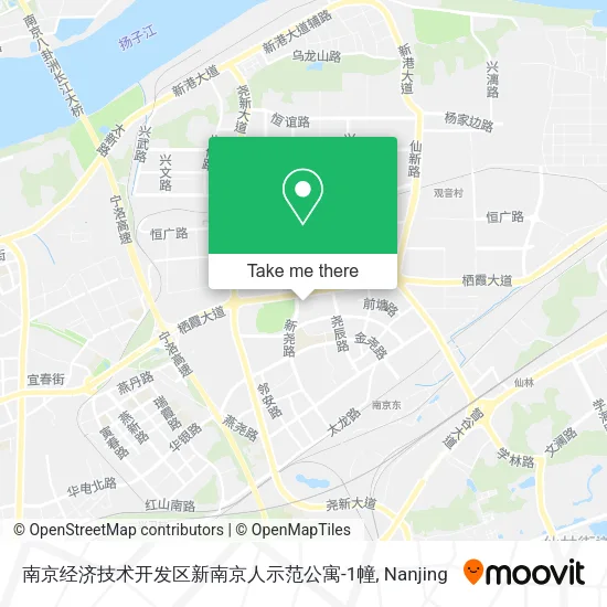 南京经济技术开发区新南京人示范公寓-1幢 map