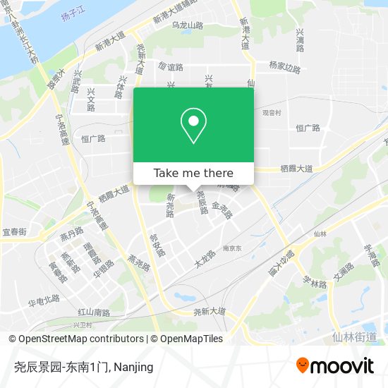 尧辰景园-东南1门 map
