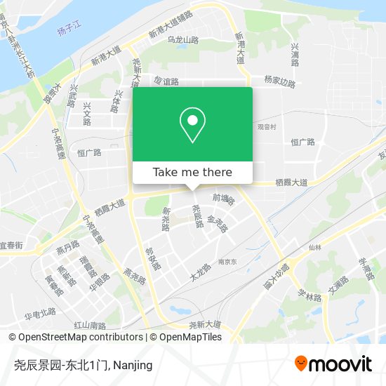 尧辰景园-东北1门 map