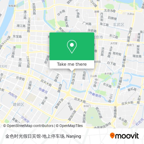 金色时光假日宾馆-地上停车场 map