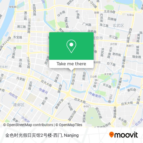 金色时光假日宾馆2号楼-西门 map