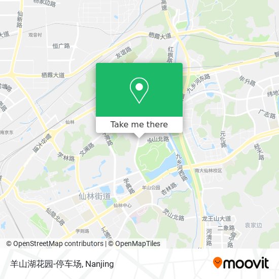 羊山湖花园-停车场 map