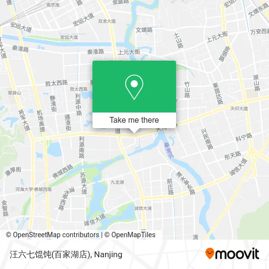 汪六七馄饨(百家湖店) map