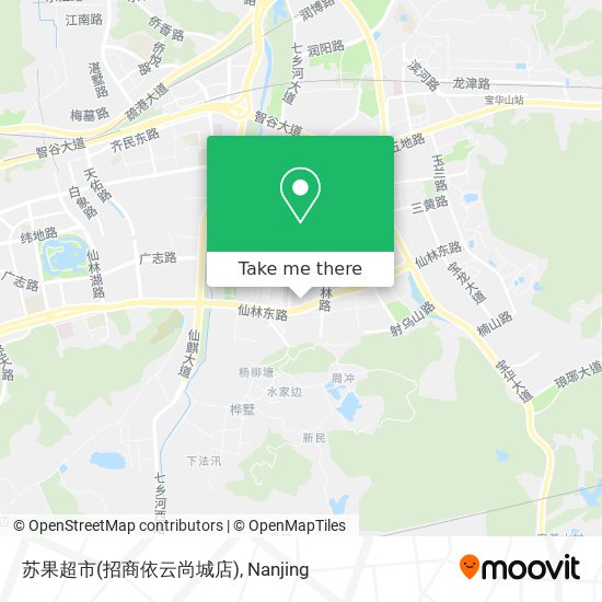 苏果超市(招商依云尚城店) map