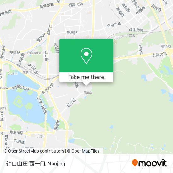 钟山山庄-西一门 map