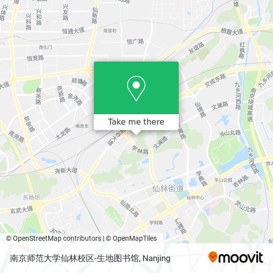 南京师范大学仙林校区-生地图书馆 map